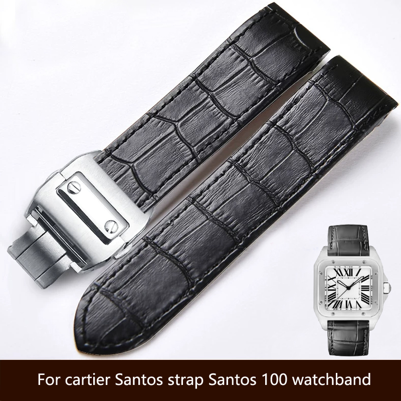 Cartier Watch Tank - Correa de reloj de cuero genuino