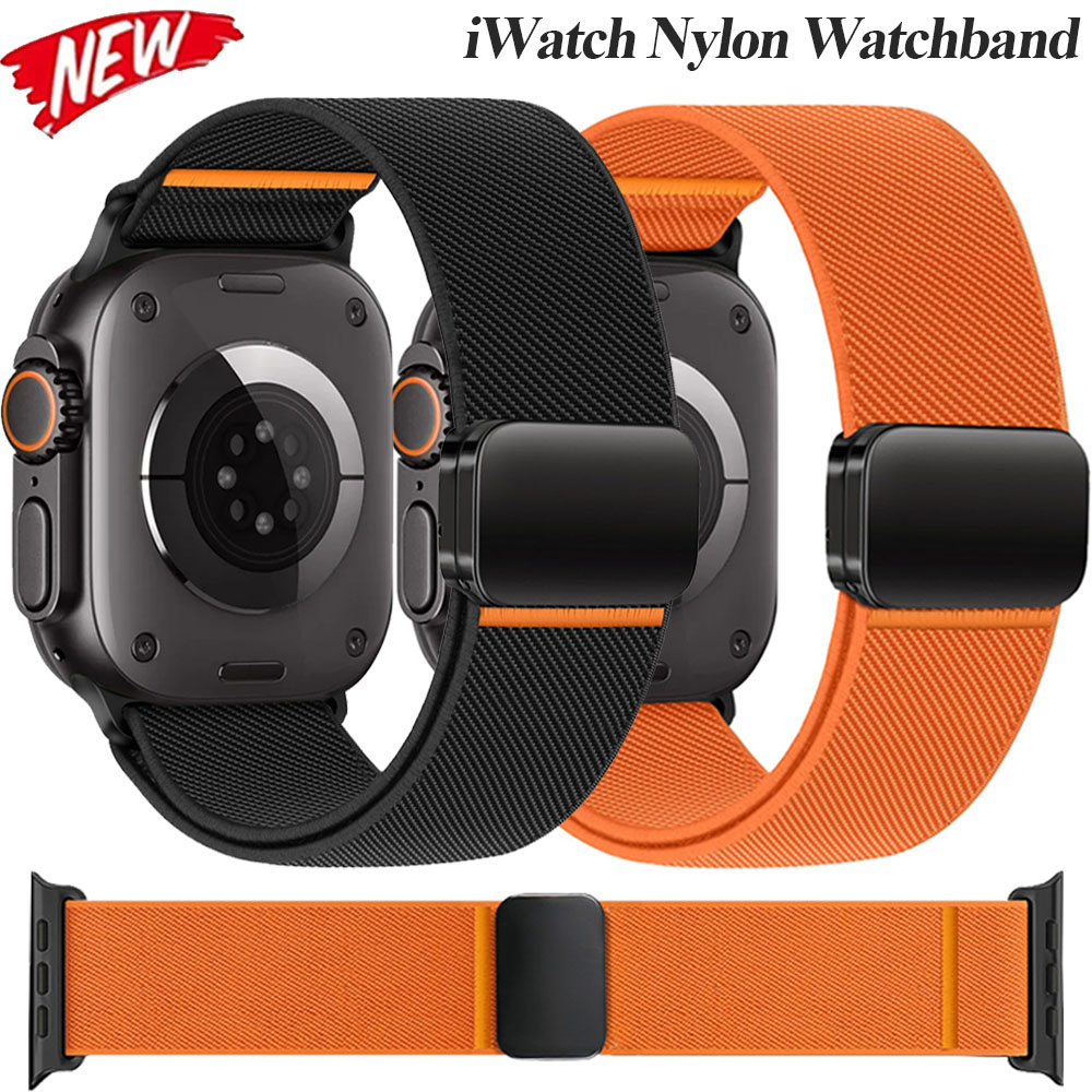 Milanese Loop Magnetic - Correa de nailon con hebilla para