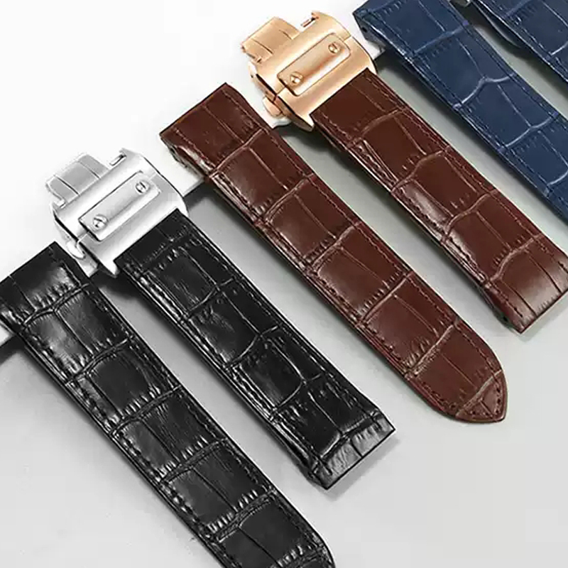 Cartier Watch Santos - Correa de reloj de cuero genuino