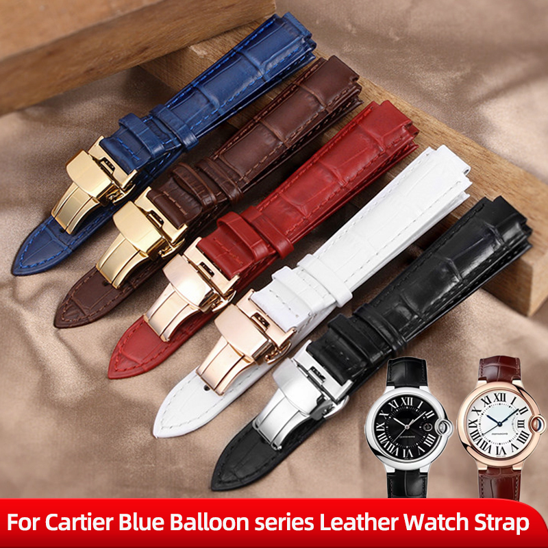 Correa de reloj de cuero genui - Cartier Watch Ballon Bleu reseña y precio