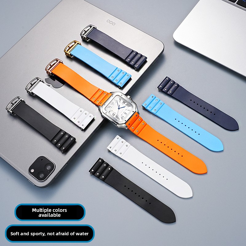 Correa de caucho fluorado Prem - Suede Strap Watch reseña y precio