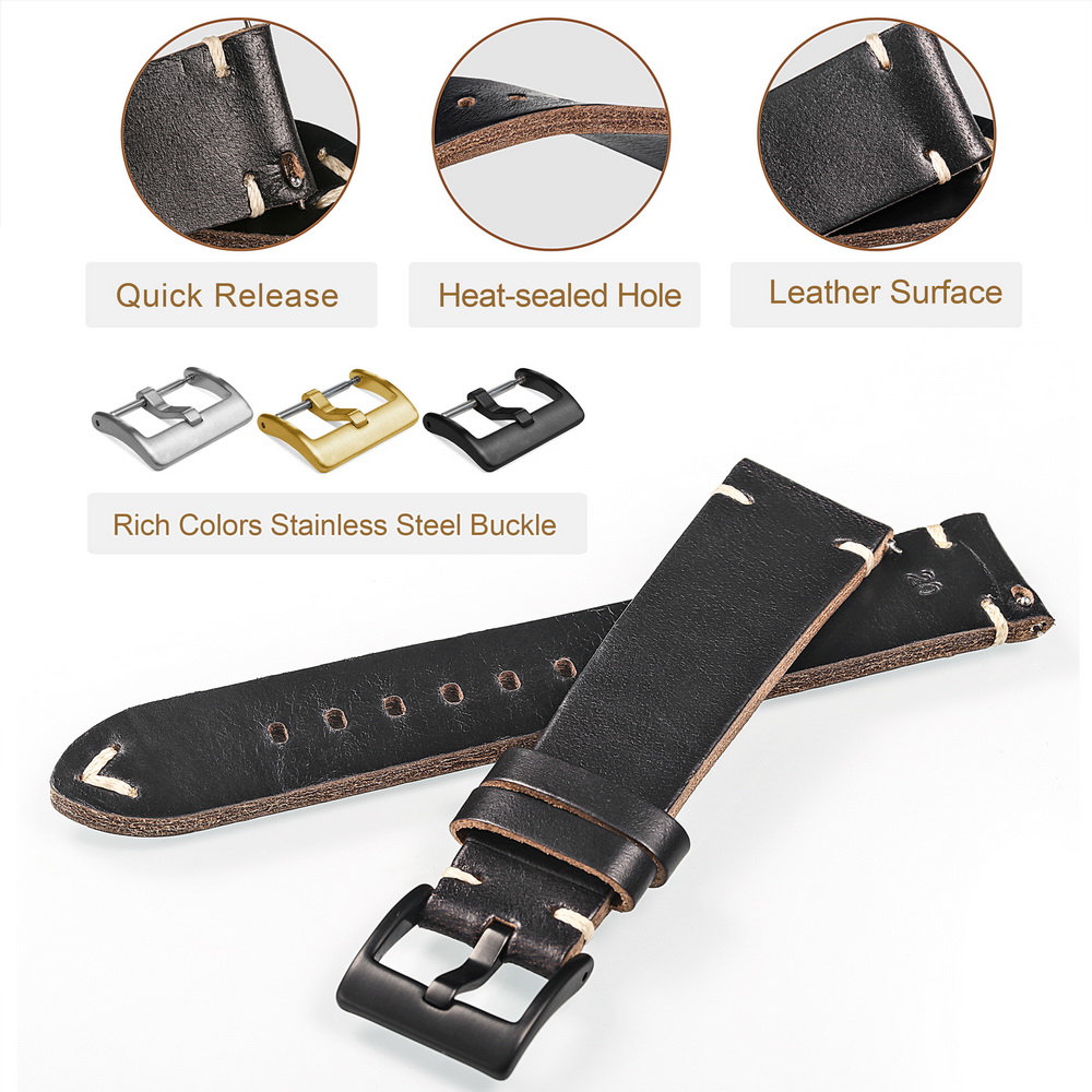 Hemsut-correas de reloj de cue - Suede Strap Watch reseña y precio