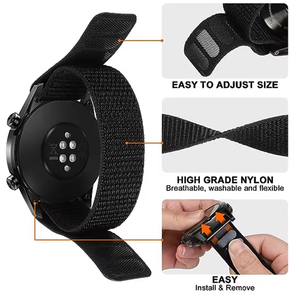 Correa de reloj de nailon con  - Sport Loop Velcro reseña y precio