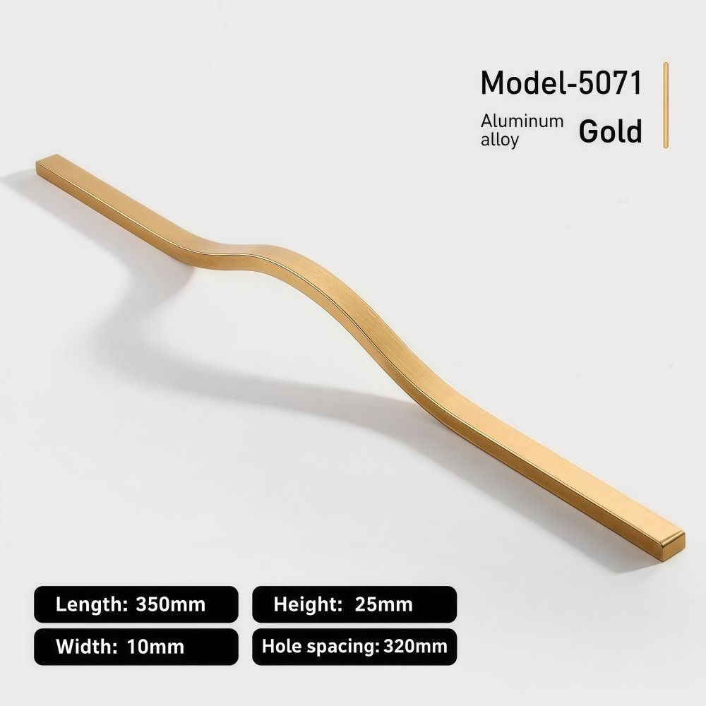 Tirador de Gabinete de Aleació - Curved Spring Bar reseña y precio